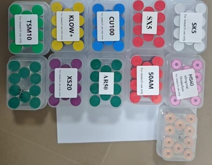 PeptideBazaar actual peptide vials in stock — real product proof